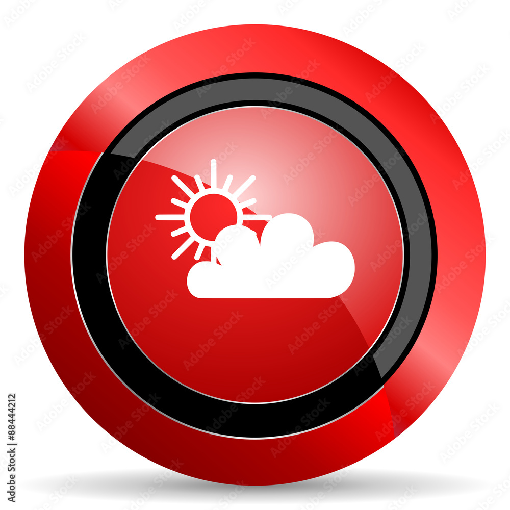 cloud red glossy web icon cloud red glossy web icon