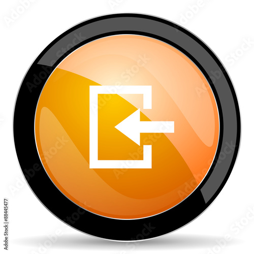 enter orange icon