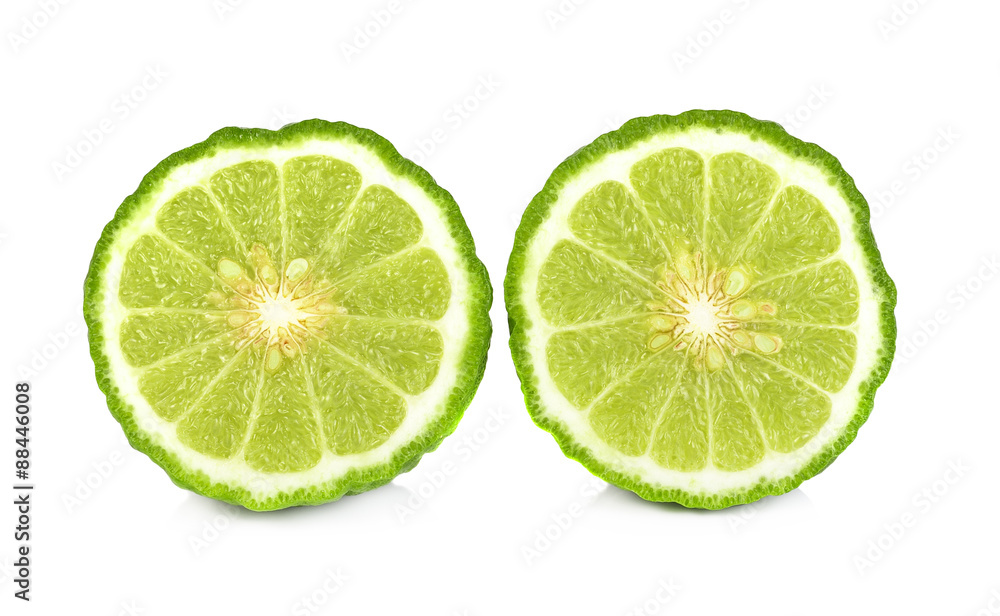 Bergamot isolated white background. Bergamot isolated white background.