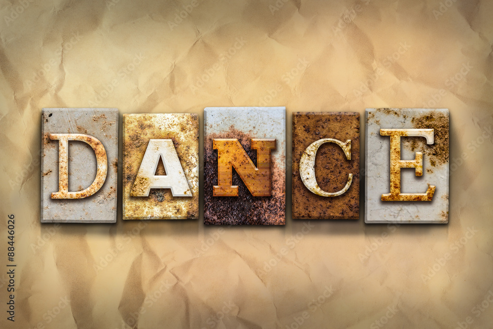 Fototapeta premium Dance Concept Rusted Metal Type