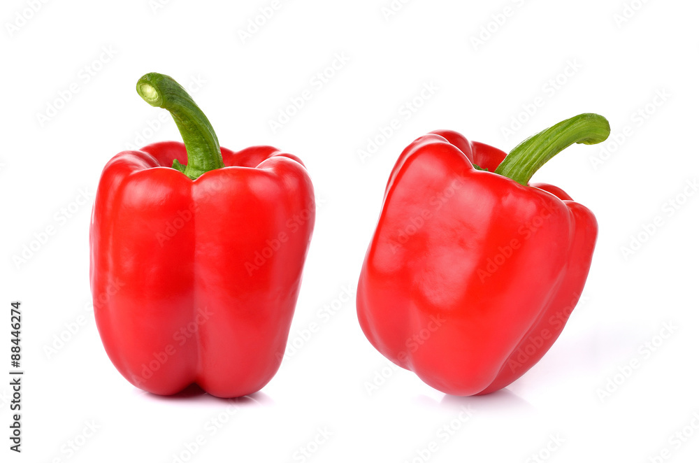 sweet red pepper isolated on white background sweet red pepper isolated on white background