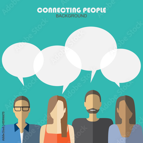 mobile connection social me...
