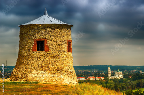 Stone watchtower Damn Elabuga settlement of Tatarstan, Russia photo