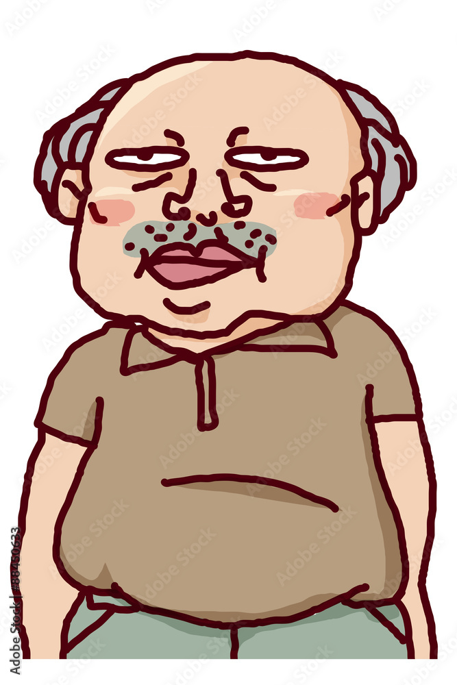 Obraz premium メタボなおじさん