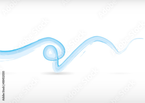 Blaue Welle, abstrakt