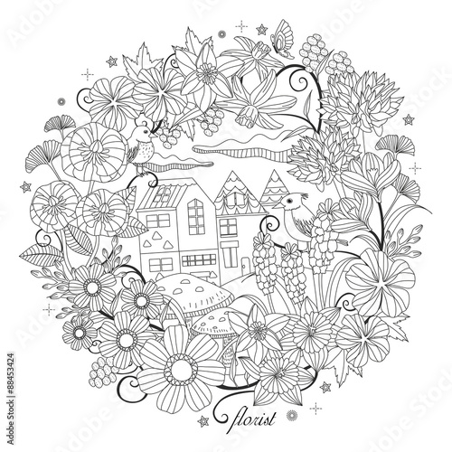 fantastic garden scenery