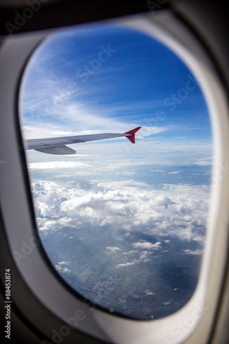 view from the airplane window