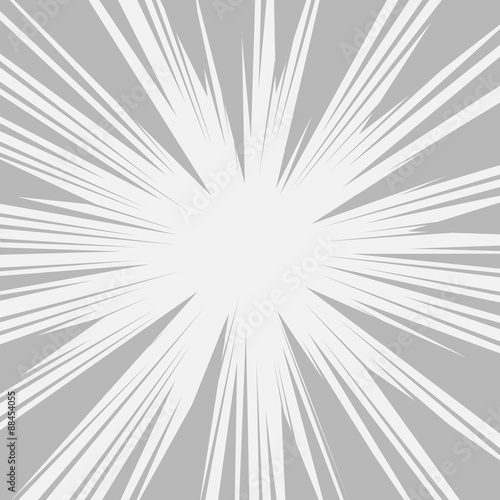 Comics Radial Speed Lines graphic effects. Vector