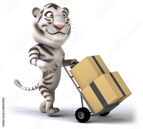 Fototapeta Naklejka Na Ścianę i Meble -  Fun tiger