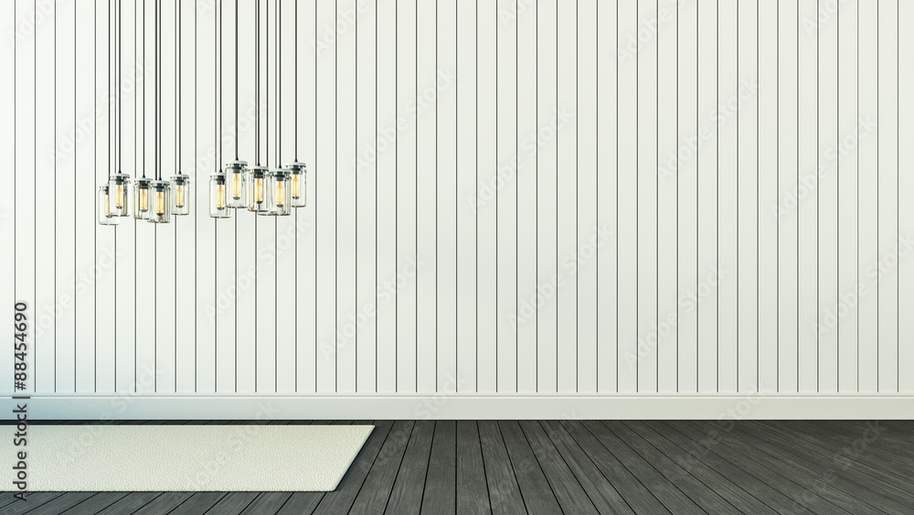 White Armchair and Simple Wall / 3D render image White Armchair and Simple Wall / 3D render image