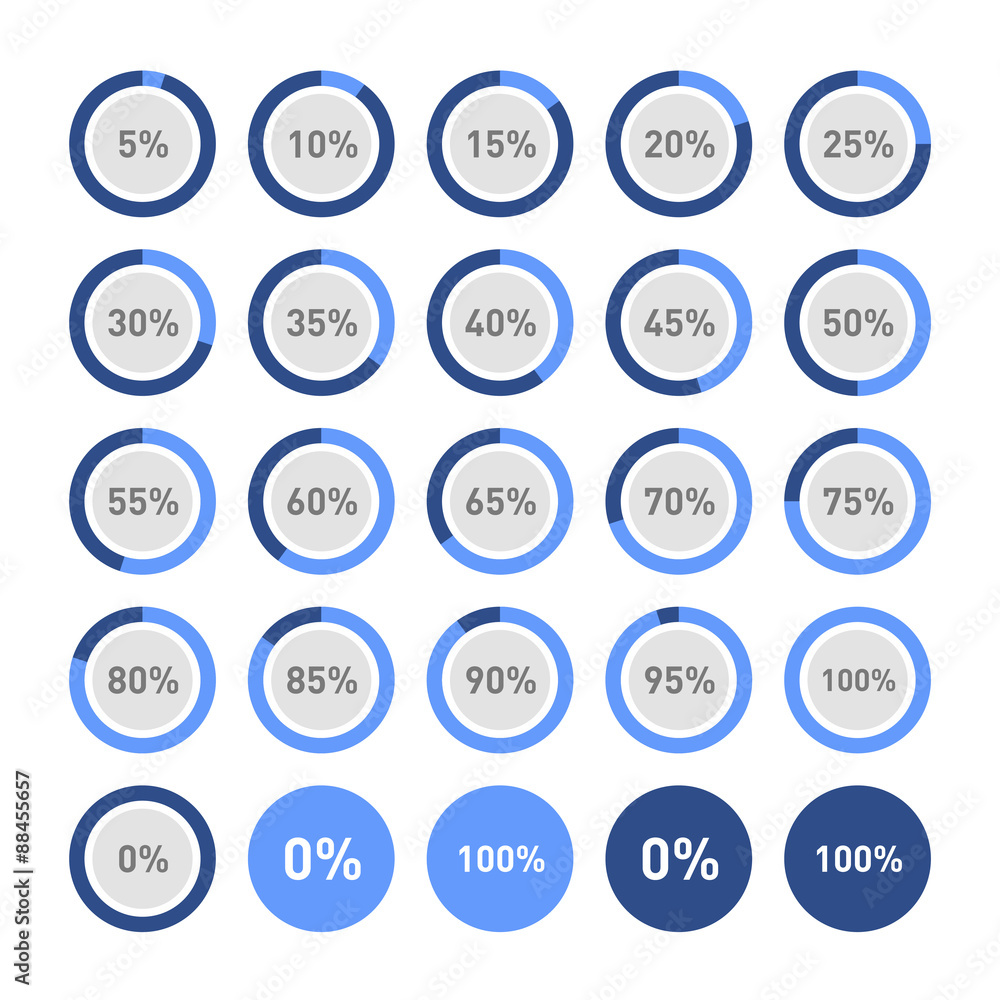 Circle Diagram Pie Charts Infographic Elements. Vector Circle Diagram Pie Charts Infographic Elements. Vector