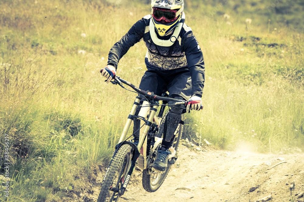 Naklejka premium MTB - girl