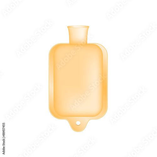 Hot water bottle in light orange design 
