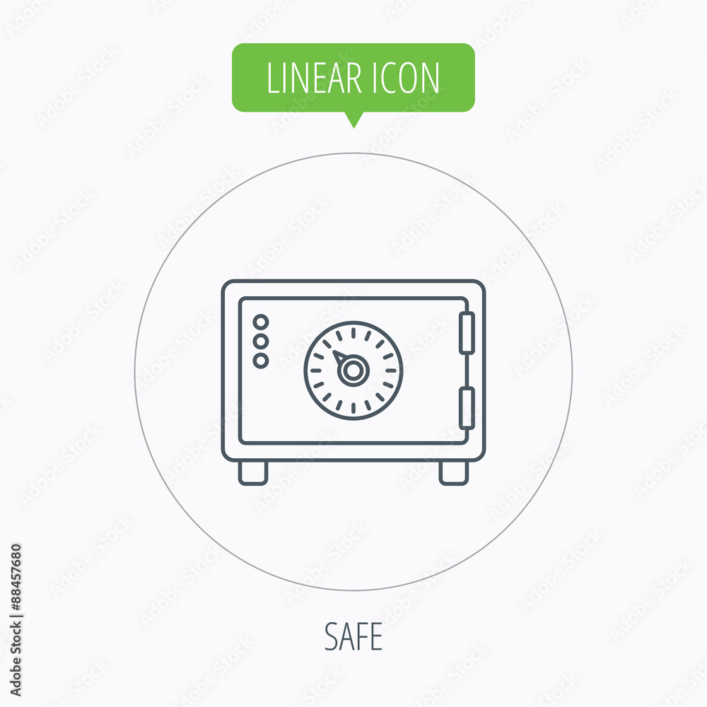 Safe icon. Money deposit sign. Safe icon. Money deposit sign.