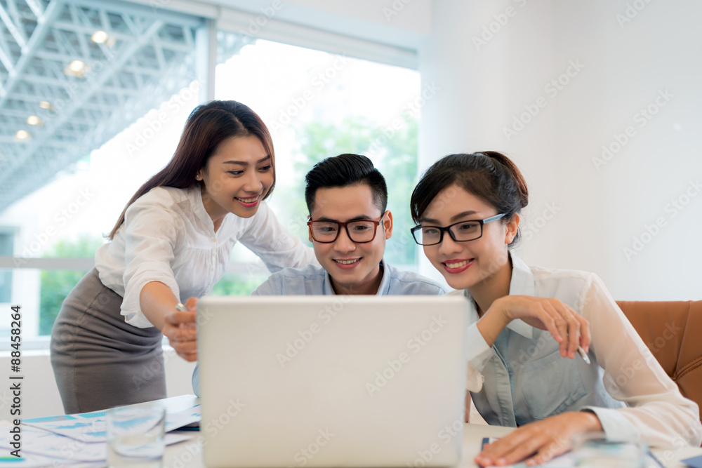 Gathered in front of laptop Gathered in front of laptop