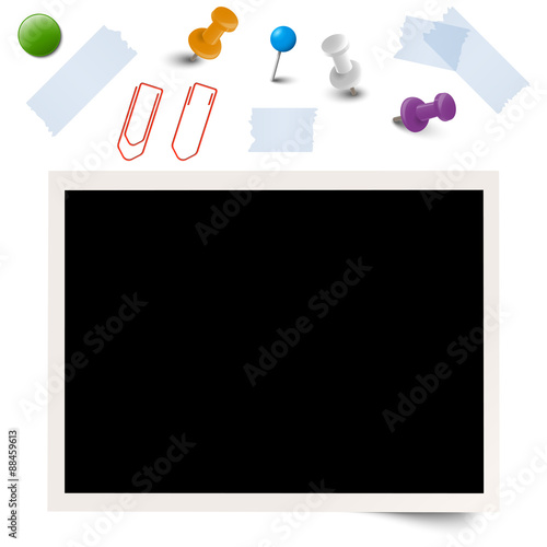  old photo with office accessories