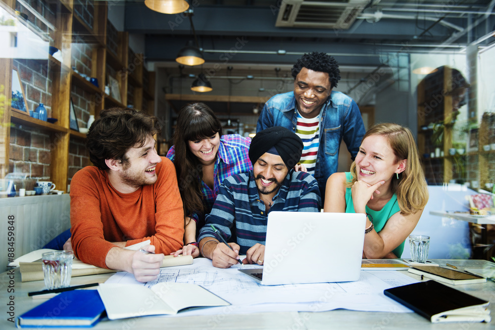 Diverse Architect People Group Working Concept Diverse Architect People Group Working Concept