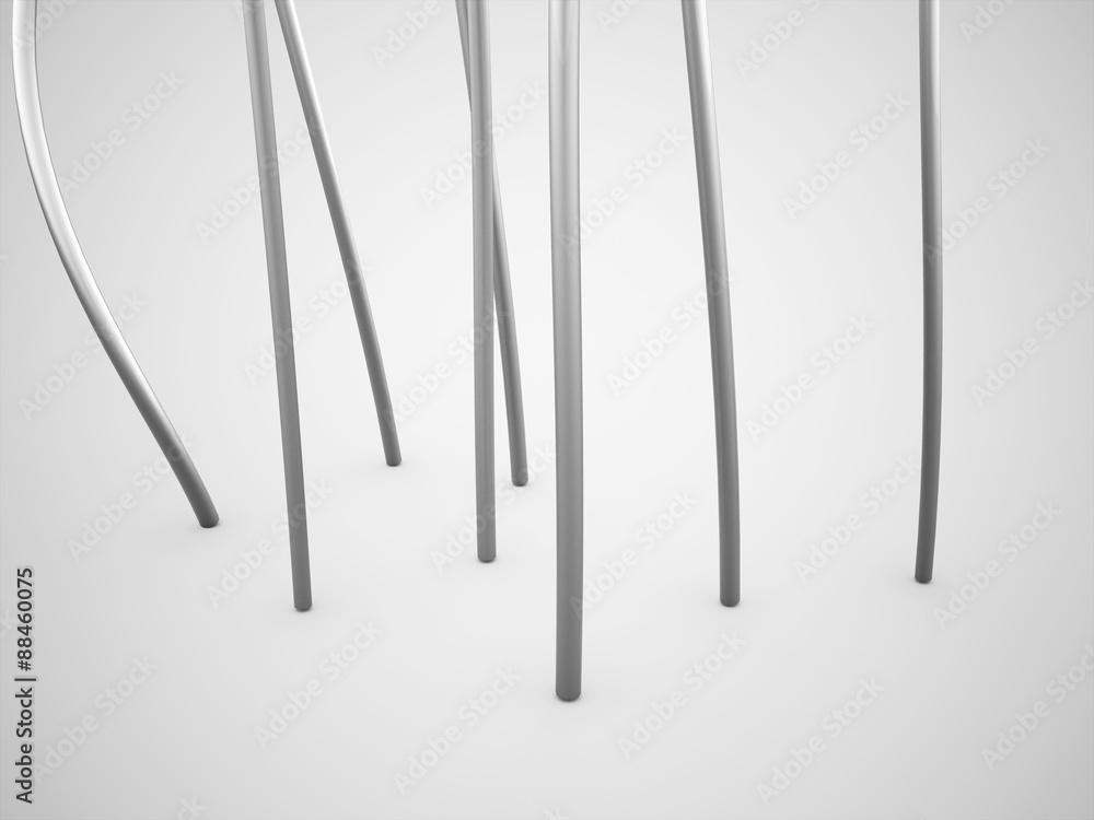Silver abstract lines concept Silver abstract lines concept