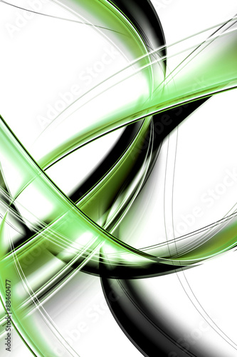 green wave abstract background