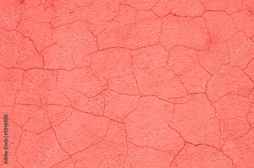 red cracked wall background texture