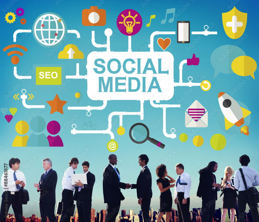 Social Media Social Networking Technology Connection Concept Social Media Social Networking Technology Connection Concept