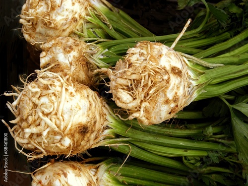 root celeries as spicy,fragrant vegetable