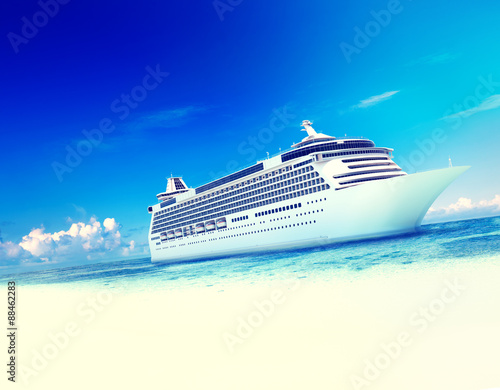 Cruise Destination Ocean Summer Island Concept