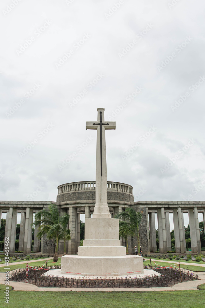 Htauk Kyant War Memorial Cemetery in Yangon, Myanmar. Htauk Kyant War Memorial Cemetery in Yangon, Myanmar.