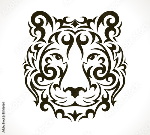 Tiger vector tattoo illustration
