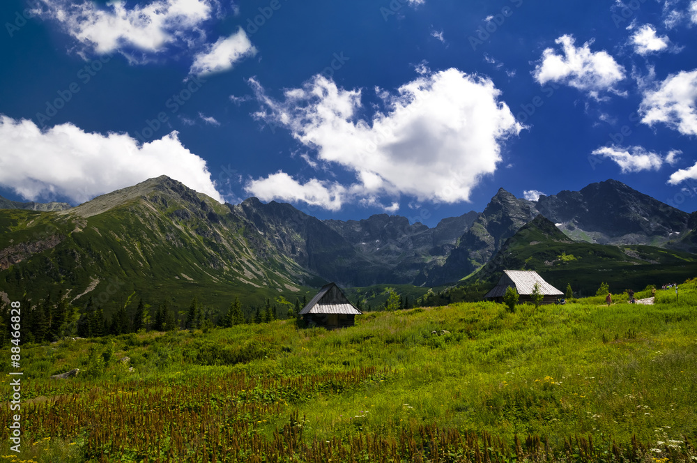 Breathtaking mountain landscape on sunny day