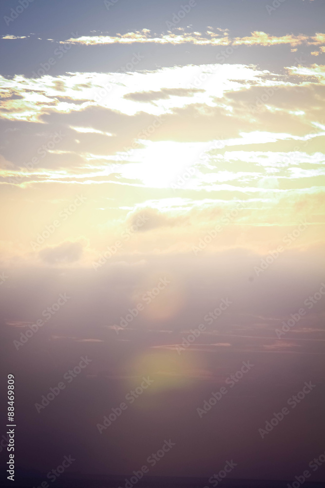 Fototapeta premium Blue sky in sunset