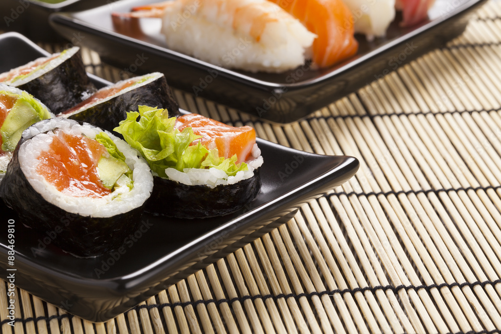 The composition of sushi The composition of sushi