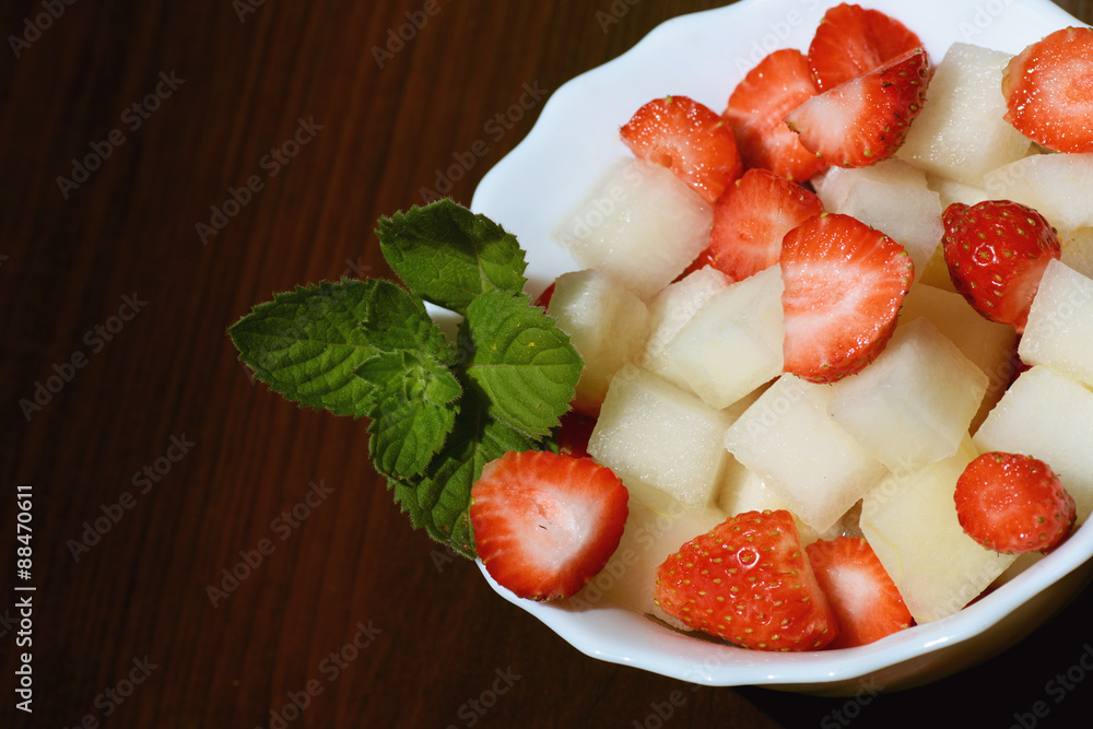 fruit salad strawberries melon fruit salad strawberries melon