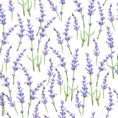 Watercolor pattern with Lavender.