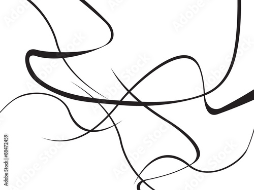 abstract curved waves background black and white