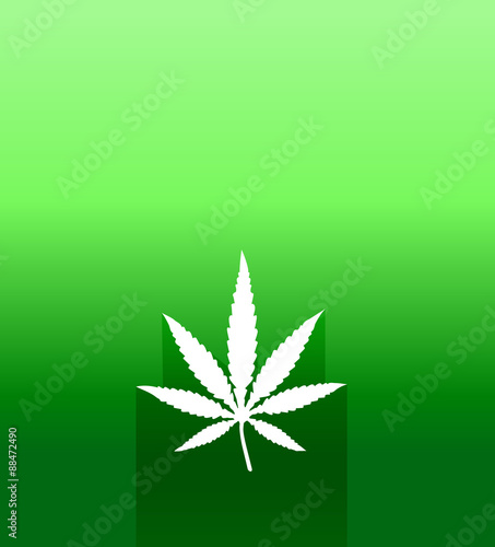 cannabis marijuana leaf vector icon