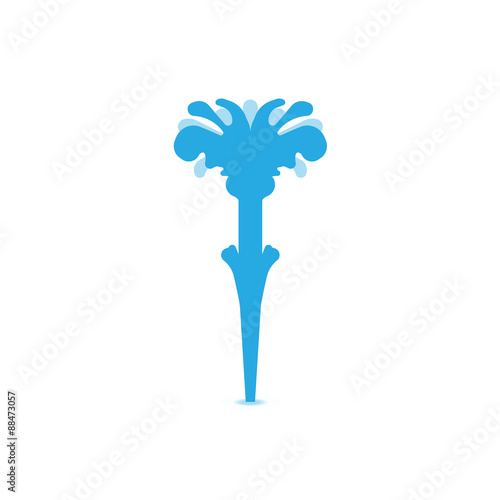 water fountain vector symbol icon illustration