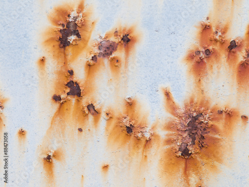 Abstract rust on the metal surface.