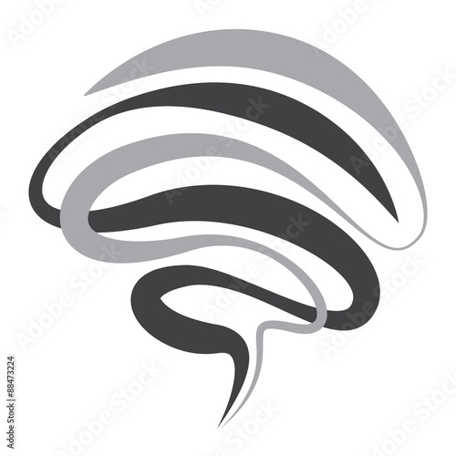 twister symbol vector sign of tornado spiral