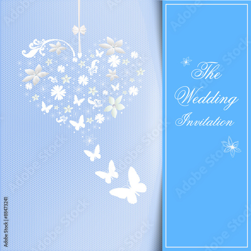Vector wedding card