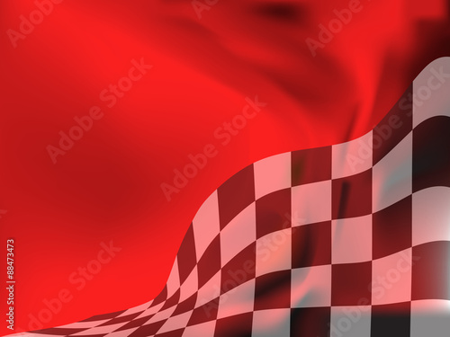 race background checkered flag wave design