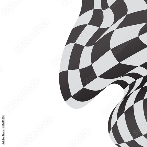race background checkered flag wave design