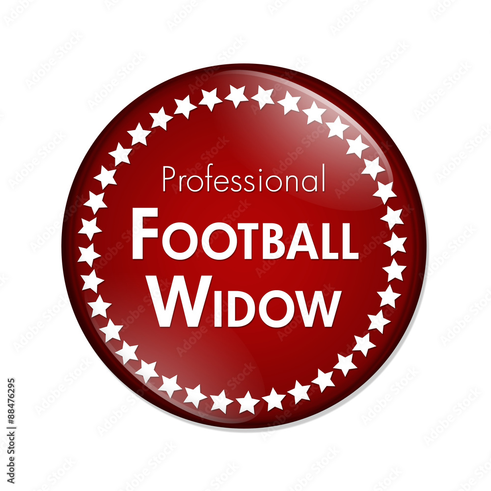 Professional Football Widow Button Professional Football Widow Button