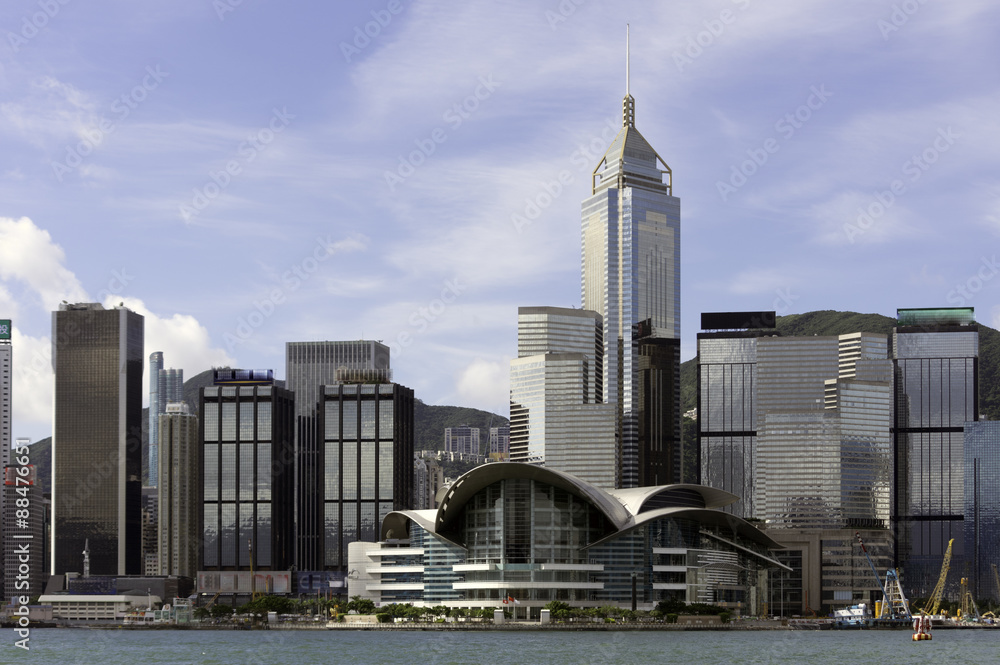 Naklejka premium 香港ビクトリアハーバー