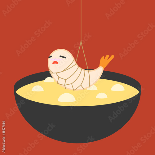 Vector tempura character