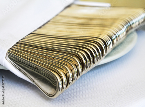 stack of forks