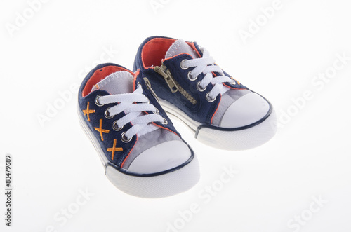 shoe or beautiful little boy shoes on a background.