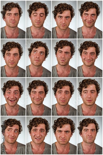 Real Person Expressions Collage