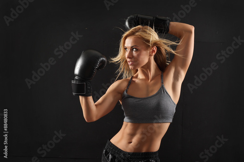 Wallpaper Mural  pretty boxer woman Torontodigital.ca