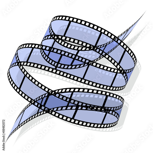 Spiral of film strip